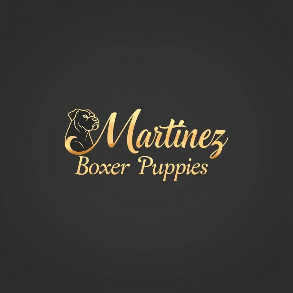 Martinez Boxer Puppies logo